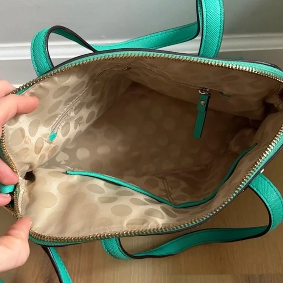 Kate Spade Cedar Street Maise satchel in mint green - Picture 3 of 4